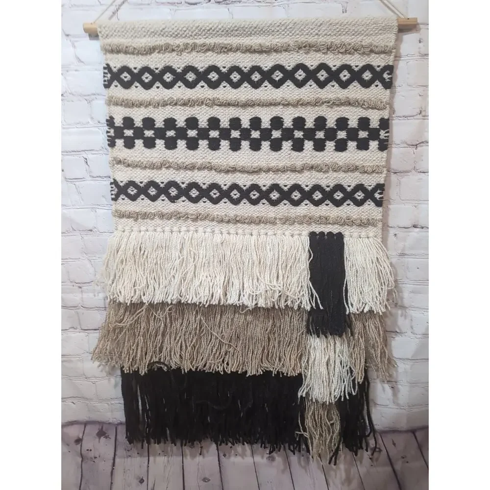 Woven Tapestry Hanging Wall Art Boho Decor Tribal Earthie 23